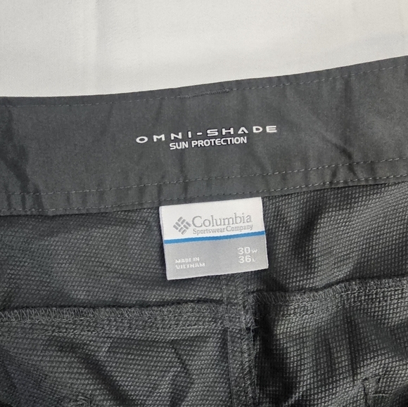 Columbia Omni-Shade Convertible Hiking Pants Men’s 30x36 Gray UPF Sun Protection - Picture 9 of 12